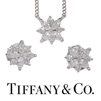 Diamond model snowflake necklace with Swarovski stones